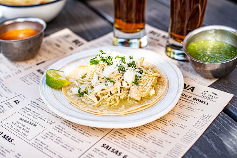 Street Style Chicken Tacos at Cafe Rio