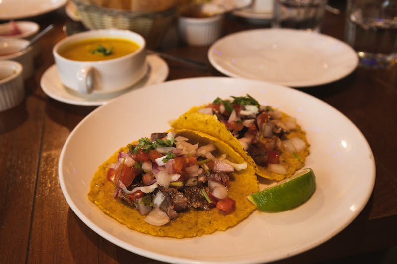 Fish Tacos with Mango Salsa at Cafe Rio